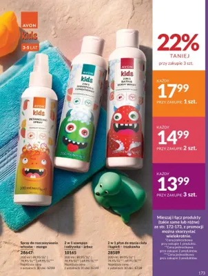 Płyn do mycia ciała i kąpieli 2 w 1 truskawka Avon Kids promocja w AVON