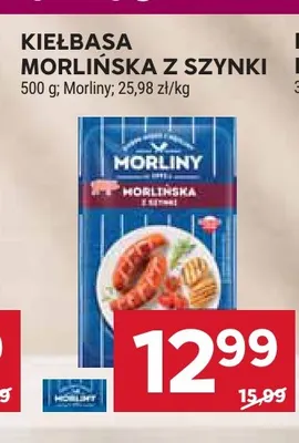 Kiełbasa morlińska z szynki Morliny promocja w Stokrotka