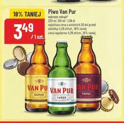 Piwo Van Pur Blonde promocja w POLOmarket