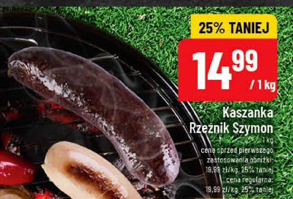 Kaszanka Rzeźnik Szymon promocja w POLOmarket