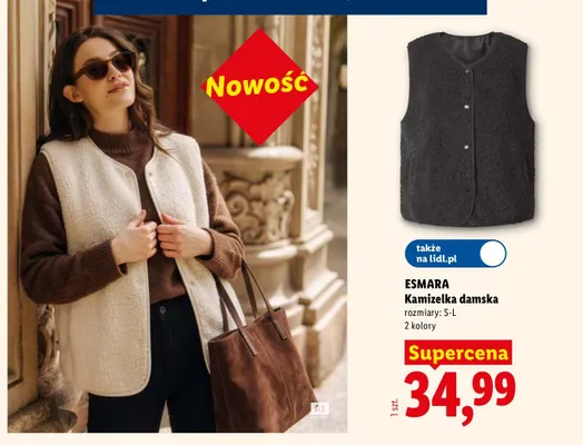 Kamizelka damska Esmara promocja w Lidl