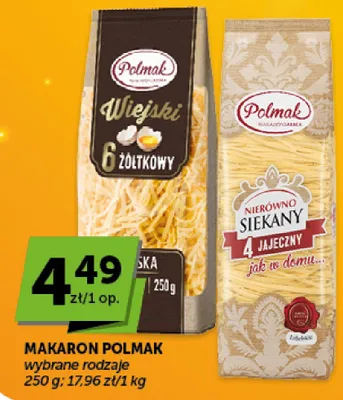 Makaron Nierówno Siekany 4 jajeczny Polmak promocja w Euro Sklep