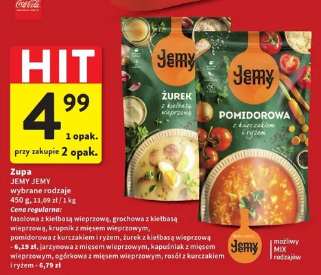 Zupa Jemy Jemy wybrane rodzaje promocja w Intermarche