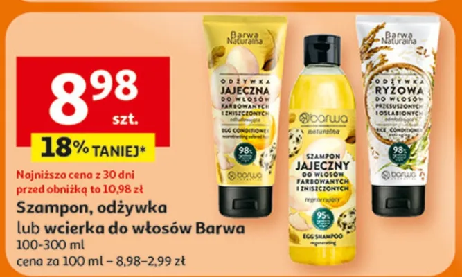 Szampon, odżywka lub wcierka do włosów promocja w Auchan