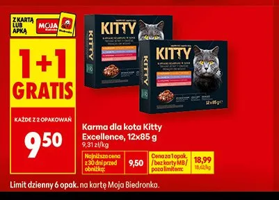 Karma dla kota Kitty Excellence promocja w Biedronka