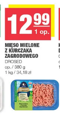 Mięso mielone z kurczaka zagrodowego Drosed promocja w SPAR