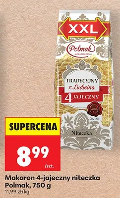 Makaron 4-jajeczny niteczka promocja w Biedronka