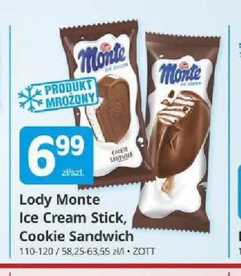 Lody Monte Cookie Sandwich promocja w Marketvita