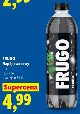 Napój owocowy Frugo czarne promocja w Lidl