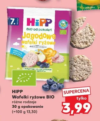 Wafelki ryżowe BIO HiPP promocja w Kaufland