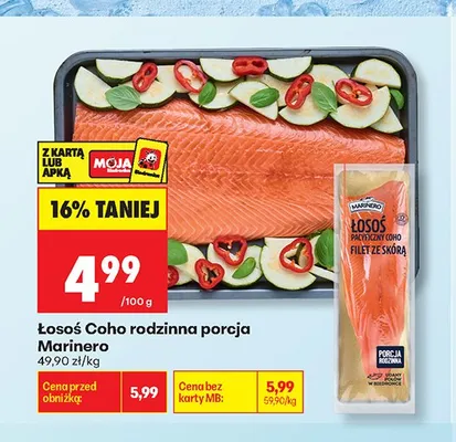 Łosoś Coho rodzinna porcja Marinero promocja w Biedronka