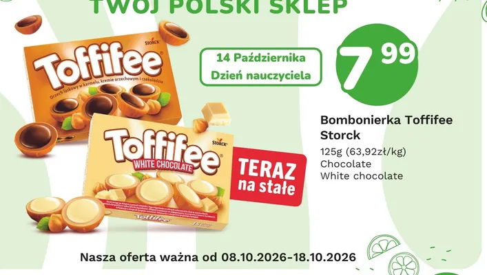 Bombonierka Toffifee Chocolate promocja w Limonka