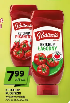 Ketchup pikantny Pudliszki promocja w Groszek