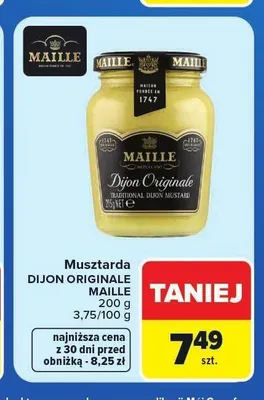 Musztarda Dijon Originale Maille promocja w Carrefour