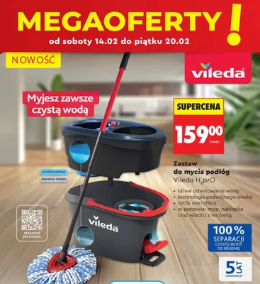 Zestaw do mycia podłóg promocja w Biedronka