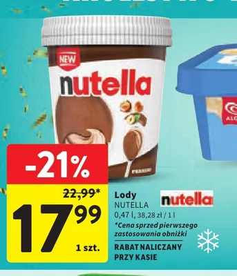 Lody Nutella promocja w Intermarche