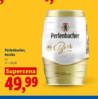 Piwo Perlenbacher beczka promocja w Lidl