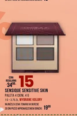 Paleta 4 cieni Sensique Sensitive Skin promocja w Drogerie Natura