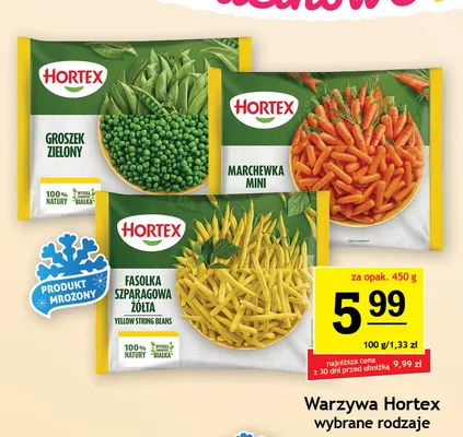 Fasolka szparagowa żółta Hortex promocja w Gram Market