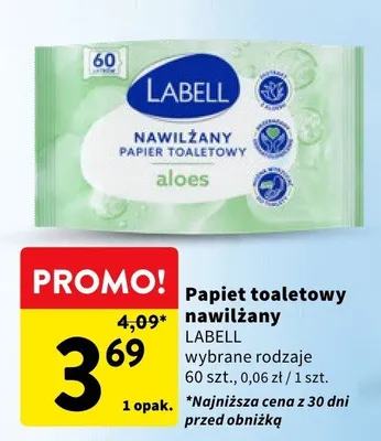 Papier toaletowy nawilżany wybrane rodzaje promocja w Intermarche