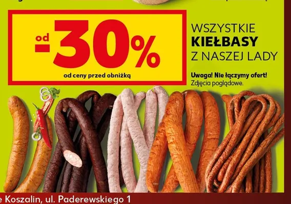 Kiełbasy z naszej lady promocja w Kaufland