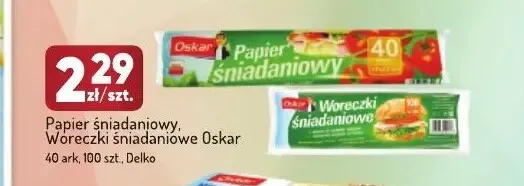 Woreczki śniadaniowe Oskar promocja w Avita