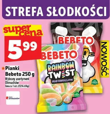 Pianki Bebeto Rainbow Twist Marshmallow Otmuchów wybrany asortyment promocja w TOPAZ