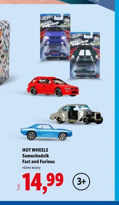 Samochodzik Hot Wheels Fast and Furious promocja w Lidl