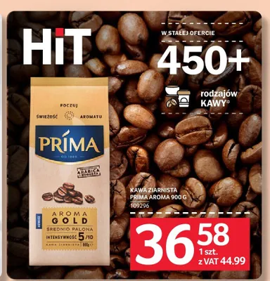 Kawa ziarnista Prima Aroma Gold promocja w Selgros