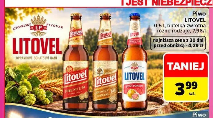 Piwo Litovel Medový Speciál promocja w Carrefour