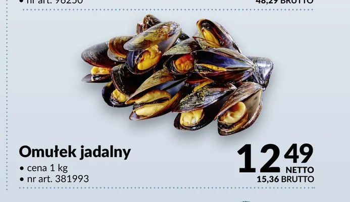 Omułek jadalny promocja w Makro