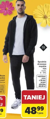 Spodnie dresowe męskie Tissaia promocja w Carrefour