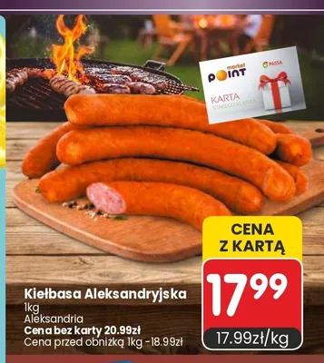 Kiełbasa Aleksandryjska Aleksandria promocja w Market Point