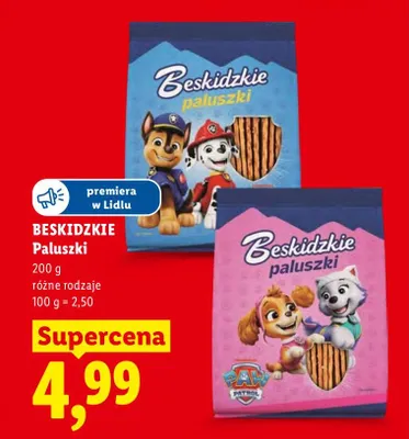 Paluszki Beskidzkie Psi Patrol promocja w Lidl