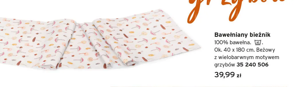 Bawełniany bieżnik 40x180 cm promocja w Tchibo