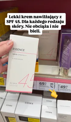 Krem nawilżający Sun Ex SPF45 PA+++ promocja w Hebe