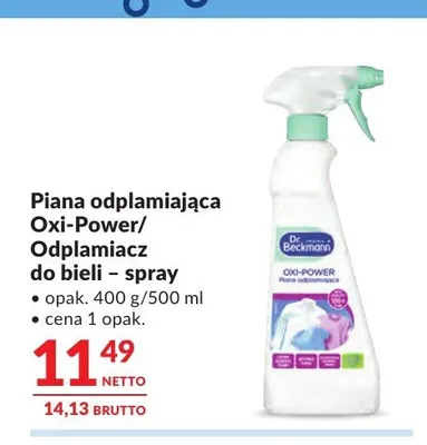 Piana odplamiająca Oxi-Power Dr. Beckmann promocja w Makro