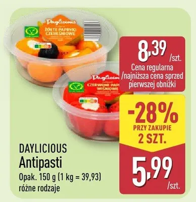 Antipasti różne rodzaje promocja w Aldi