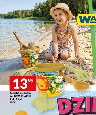 Komplet do piasku RePlay Wild Africa 4 el. promocja w Twój Market