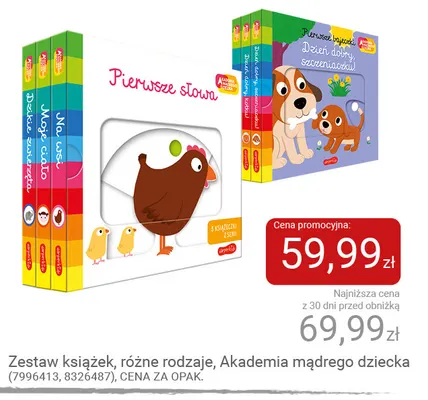 Zestaw książek Akademia Mądrego Dziecka promocja w Smyk