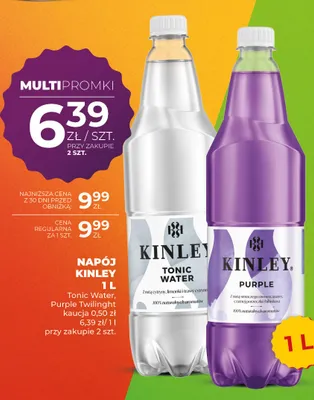 Napój Kinley Tonic Water promocja w Duży Ben