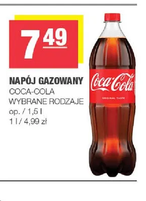 Napój gazowany Coca-Cola promocja w SPAR