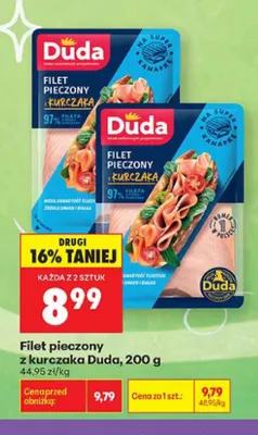 Filet pieczony z kurczaka Duda promocja w Biedronka