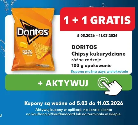 Chipsy kukurydziane różne rodzaje promocja w Kaufland