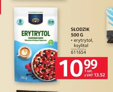 Słodzik erytrytol promocja w Selgros