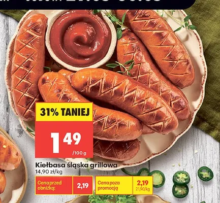 Kiełbasa śląska grillowa promocja w Biedronka