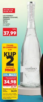 Wódka Łza Pszenicy Srebrna Czystość Premium promocja w Kaufland