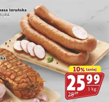 Kiełbasa toruńska Chabura promocja w Prim Market