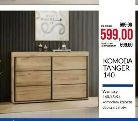 Komoda Tanger 140 promocja w Abra Meble