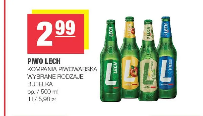 Piwo Lech promocja w SPAR